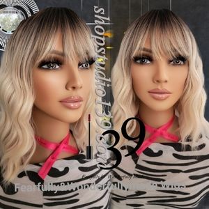 Baylage blonde beauty beach wave bob wig